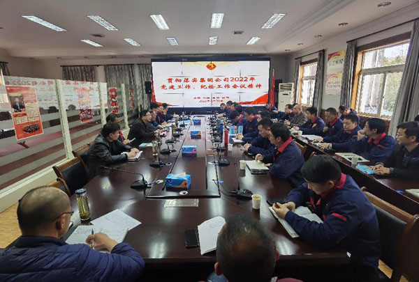 公司召開(kāi)會(huì)議傳達(dá)集團(tuán)公司黨建工作、紀(jì)檢工作會(huì)議精神
